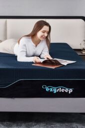 Ezysleep 30cm Memory Foam Support Mattress - 5 Year Warranty in Blue - Size: Small Double - thumbnail 3