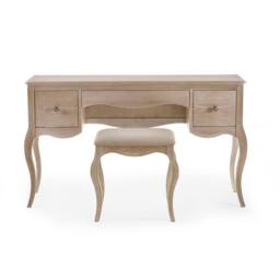 Cheshire Premium Amara Dressing Table & Stool in Light Oak - thumbnail 3