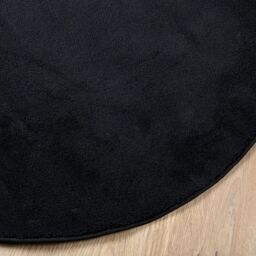 Berkfield Home Rug OVIEDO Short Pile Black √ò 200 cm - Size: Medium - thumbnail 4