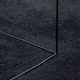 Berkfield Home Rug OVIEDO Short Pile Black √ò 200 cm - Size: Medium - thumbnail 8
