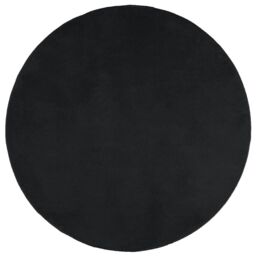 Berkfield Home Rug OVIEDO Short Pile Black √ò 200 cm - Size: Medium - thumbnail 2