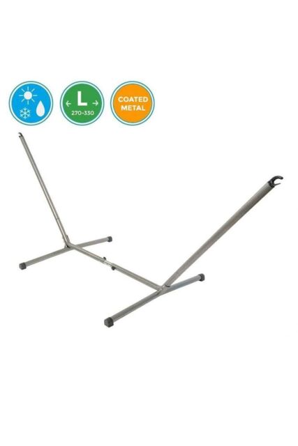 Amazonas Sumo RockStone Large Metal Hammock Stand - Fits Hammocks 270-320cm Long in Silver - image 1