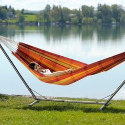 Amazonas Sumo RockStone Large Metal Hammock Stand (L) Fits Hammocks 270-320 cm in Silver - thumbnail 4