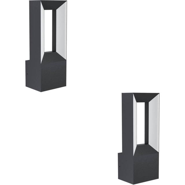 Loops 2 PACK Sleek Black LED Wall Light for Indoor Space - Stylish Home - image 1