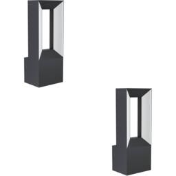 Loops 2 PACK Sleek Black LED Wall Light for Indoor Space - Stylish Home - thumbnail 1