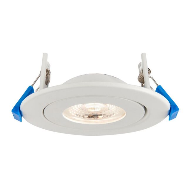 Netlighting Shield360 4CCT Tri Wattage 8W Recessed Downlight Matt White Paint IP44 - image 1