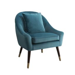 Artemis Home Octavia Accent Chair in Teal - thumbnail 2