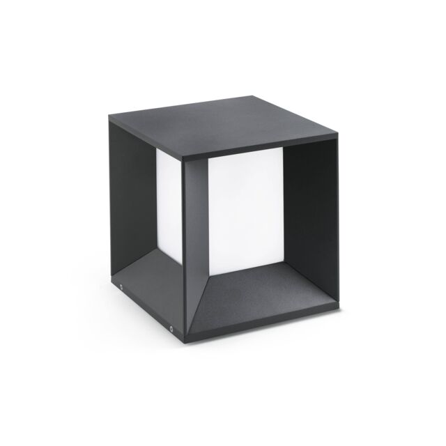Netlighting Mila LED Outdoor Pedestal Light White Dark Grey IP65 - image 1