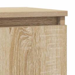 Berkfield Home Sideboard Sonoma Oak 57x34x76 cm Engineered Wood in Light Tan - Size: 57 x 34 x 76 cm - thumbnail 9