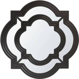 Wyld and Coco Irregular Black Frame Wall Mirror 51 cm - thumbnail 2