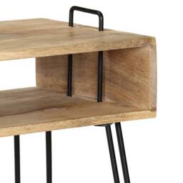 Berkfield Home Console Table Solid Mango Wood 115x35x76 cm in Brown - Size: 115 x 35 x 76 cm - thumbnail 6