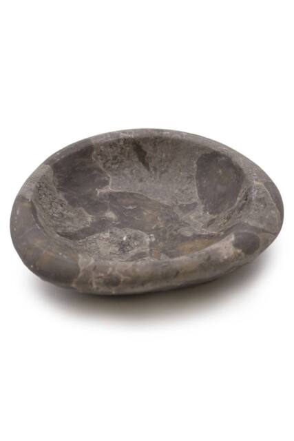 KDMD Tri-Oval Marble Soap Dish in Grey & Black - Durable Bathroom Accessory - image 1