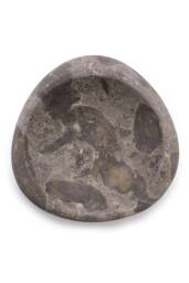 KDMD Tri-Oval Marble Soap Dish in Grey & Black - Durable Bathroom Accessory - thumbnail 2