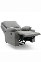 More4Homes Sydney 2+3 Seater Fabric Manual Recliner Sofa Set in Grey - thumbnail 2