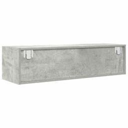 Berkfield Home TV Cabinet Concrete Grey 100x31x25.5 cm Engineered Wood - thumbnail 8