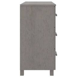 Berkfield Home Sideboard HAMAR Light Grey 90x40x80 cm Solid Pinewood - Size: 90 x 40 x 80 cm - thumbnail 4