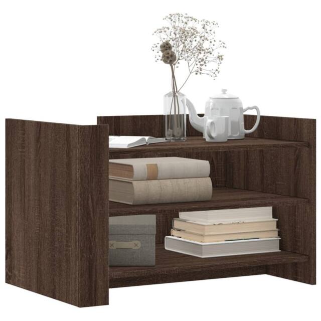 Berkfield Home Durable Coffee Table Brown Oak 80x50x50 cm Engineered Wood - Size: 80 x 50 x 50 cm - image 1