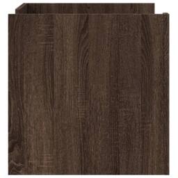 Berkfield Home Durable Coffee Table Brown Oak 80x50x50 cm Engineered Wood - Size: 80 x 50 x 50 cm - thumbnail 5