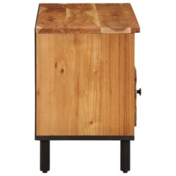 Berkfield Home TV Cabinet 100x33x46 cm Solid Wood Acacia in Brown - Size: 100 x 33 x 46 cm - thumbnail 6