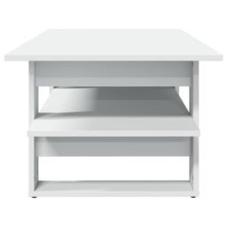 Berkfield Home Coffee Table White 102x55x42 cm Engineered Wood - Size: 102 x 55 x 42 cm - thumbnail 4