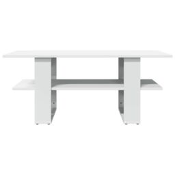 Berkfield Home Coffee Table White 102x55x42 cm Engineered Wood - Size: 102 x 55 x 42 cm - thumbnail 3