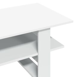Berkfield Home Coffee Table White 102x55x42 cm Engineered Wood - Size: 102 x 55 x 42 cm - thumbnail 6