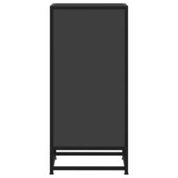Berkfield Home Sideboard Black 35.5x35x76 cm Engineered Wood & Metal - thumbnail 5