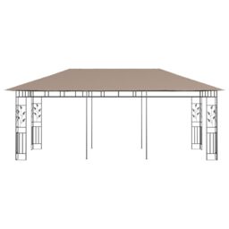 Berkfield Home Gazebo with Mosquito Net 6x3x2.73 m Taupe 180 g/m ² in Beige - thumbnail 3