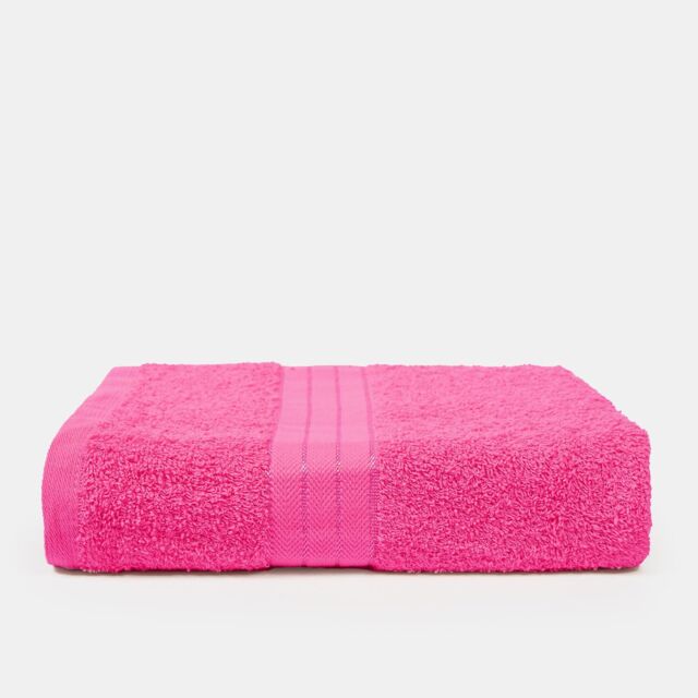 OHS Luxury Bath Towel 100% Cotton Bathroom in Pink - image 1