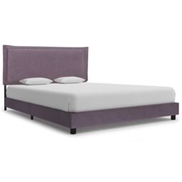 Berkfield Home Bed Frame Taupe Fabric 135x190 cm Double in Beige - thumbnail 1