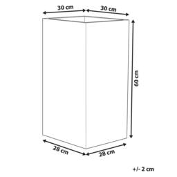 Wyld and Coco Beige Stone Tall Planter 30 x 30 x 60 cm - thumbnail 4