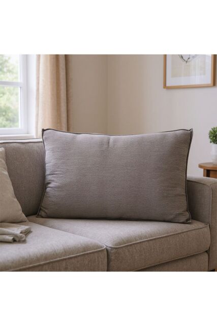 Living and Home Soft Corduroy Bedside Headboard Pillow Reading in Dark Grey - Size: Small - image 1