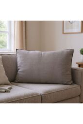 Living and Home Soft Corduroy Bedside Headboard Pillow Reading in Dark Grey - Size: Small - thumbnail 1