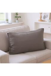 Living and Home Soft Corduroy Bedside Headboard Pillow Reading in Dark Grey - Size: Small - thumbnail 4