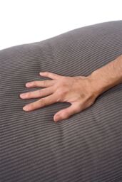 Living and Home Soft Corduroy Bedside Headboard Pillow Reading in Dark Grey - Size: Small - thumbnail 7