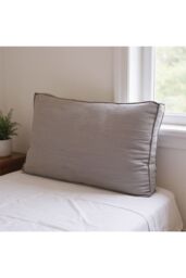 Living and Home Soft Corduroy Bedside Headboard Pillow Reading in Dark Grey - Size: Small - thumbnail 2