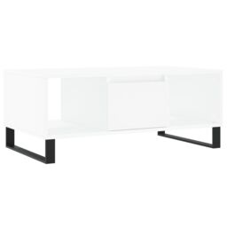 Berkfield Home Coffee Table White 90x50x36.5 cm Engineered Wood - thumbnail 2