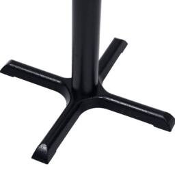 Berkfield Home Sturdy Bistro Table Leg Black 56x56x72 cm Cast Iron - Size: 56 x 56 x 72 cm - thumbnail 4