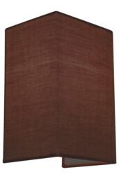 Harper Living Wall Wash Light with Switch Rectangle Mocha Fabric Shade in Brown - thumbnail 3