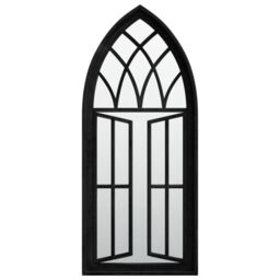 Berkfield Home Mirror Black 70x30 cm Iron for Indoor Use - thumbnail 2