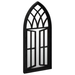 Berkfield Home Mirror Black 70x30 cm Iron for Indoor Use - thumbnail 3