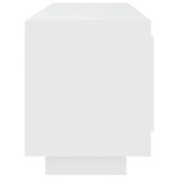 Berkfield Home TV Cabinet White 102x35x45 cm Engineered Wood - Size: 102 x 35 x 45 cm - thumbnail 6