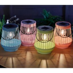 mysmartbuy Set of 4 Solar Powered Outdoor Garden Viva Colourful Lanterns - thumbnail 2