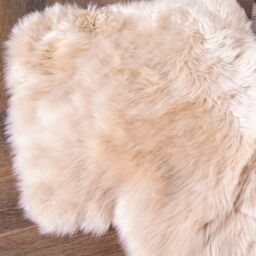 Native Natural Double Sheepskin Rug in Beige - Size: 60 cm x 240 cm - thumbnail 2