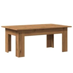 Berkfield Home Coffee Table Artisan Oak 100x60x42 cm Engineered Wood in Brown - Size: 100 x 60 x 42 cm - thumbnail 2