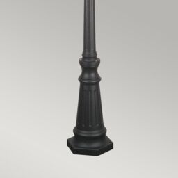 Netlighting Norfolk 3 Light Outdoor Lamp Post Black IP43 E27 - thumbnail 3