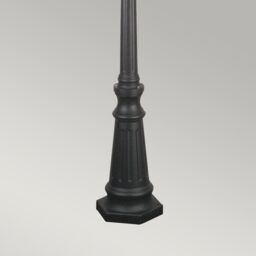 Netlighting Norfolk 3 Light Outdoor Lamp Post Black IP43 E27 - thumbnail 4