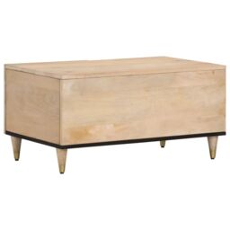 Berkfield Home Coffee Table 80x50x40 cm Solid Wood Mango in Brown - Size: 80 x 50 x 40 cm - thumbnail 5