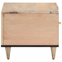 Berkfield Home Coffee Table 80x50x40 cm Solid Wood Mango in Brown - Size: 80 x 50 x 40 cm - thumbnail 4