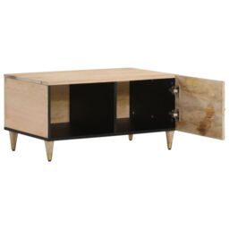 Berkfield Home Coffee Table 80x50x40 cm Solid Wood Mango in Brown - Size: 80 x 50 x 40 cm - thumbnail 2